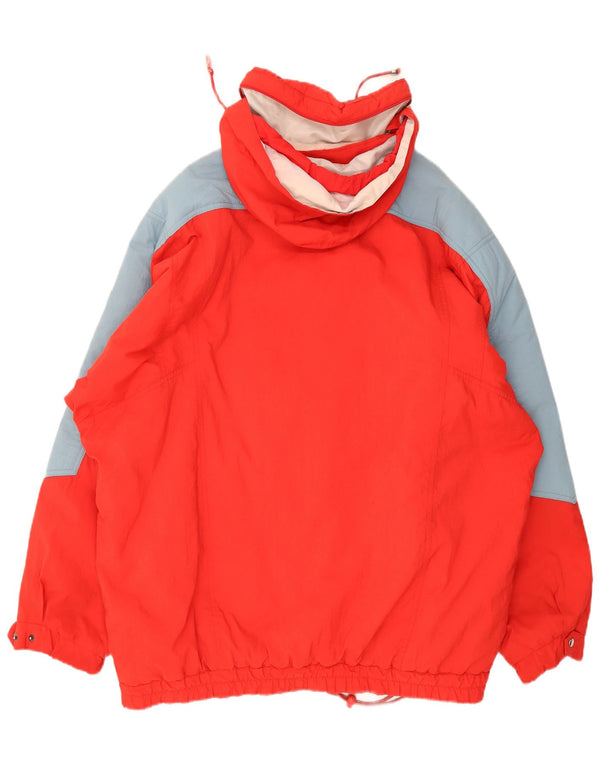 Schoffel Herre Gore-Tex Hætte Anorak Skijakke IT 56 3XL Rød Colourblock