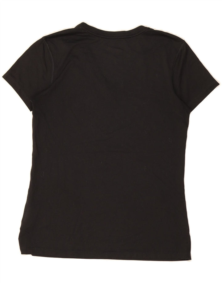NIKE Womens Dri Fit Regular Fit T-Shirt Top UK 12 Medium Black Polyester Vintage Nike and Second-Hand Nike from Messina Hembry 