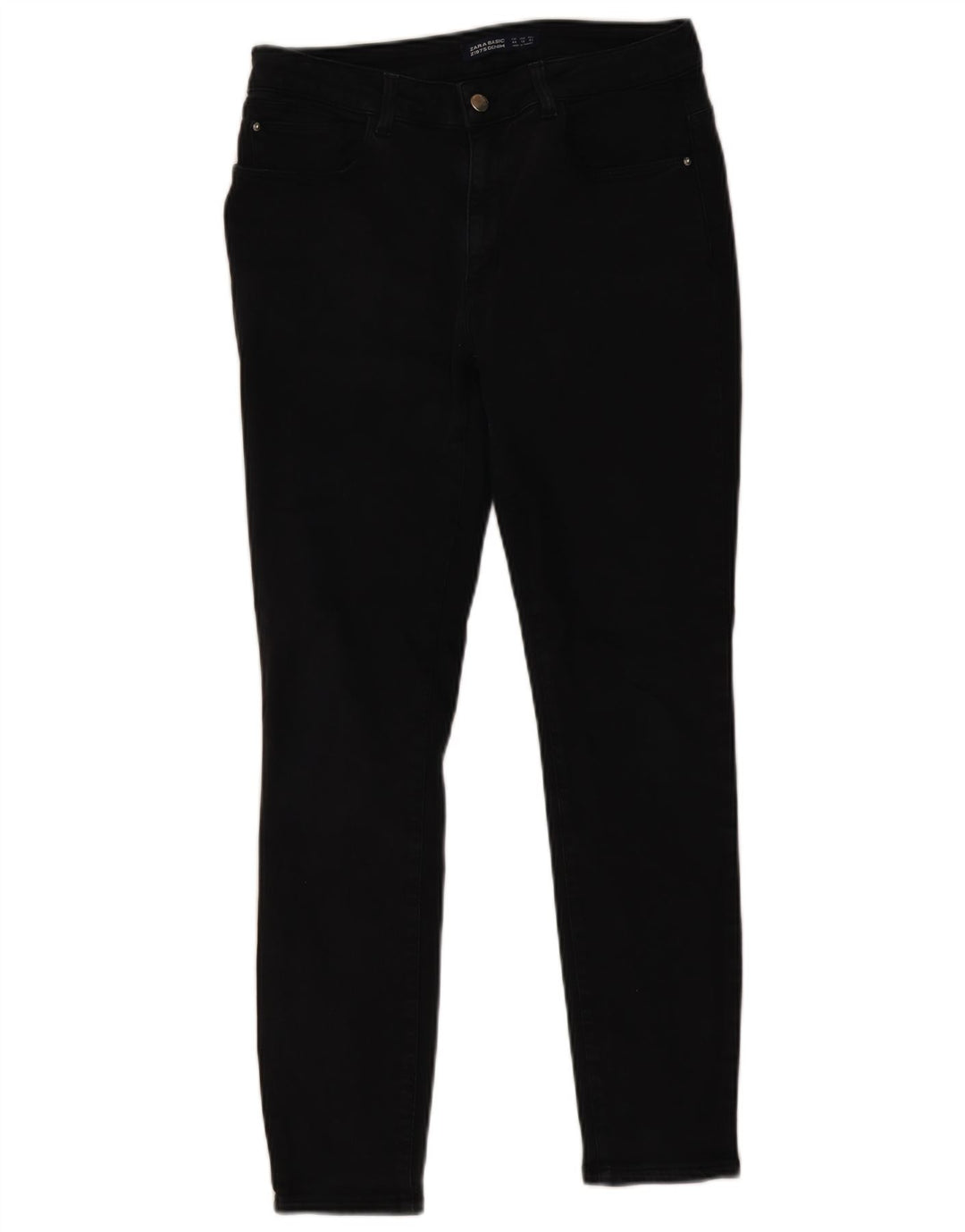 Zara Herre Slim Jeans EU 44 Large W34 L28 Sort
