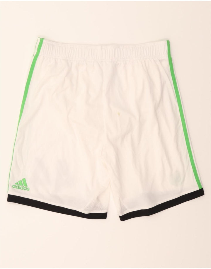 ADIDAS Mens Climacool Graphic Sport Shorts Large White Polyester Vintage Adidas and Second-Hand Adidas from Messina Hembry 