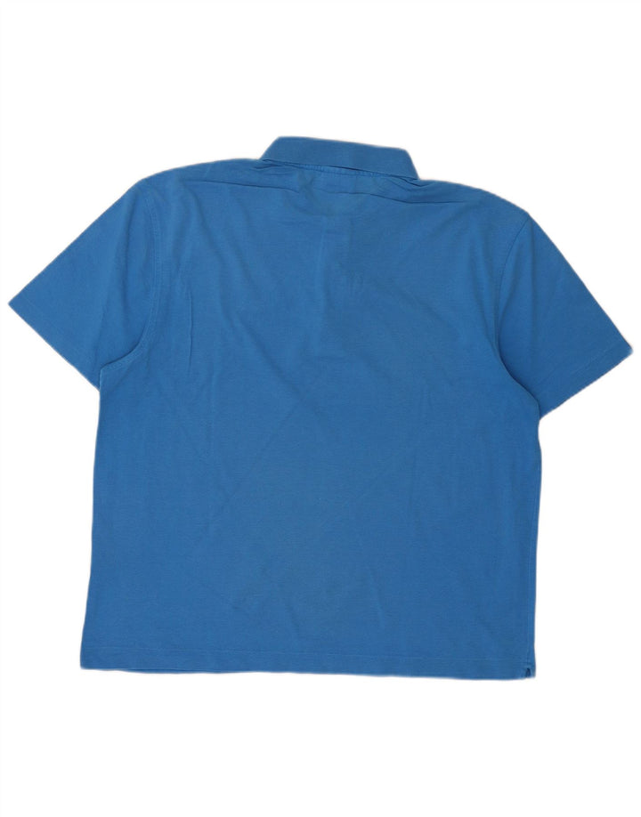 Lacoste Herre Polo Shirt Str. 5 Large Blå Bomuld