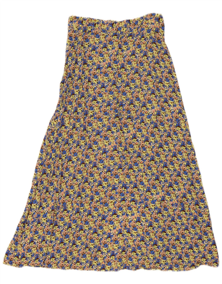 Zara Dame Maxi Nederdel Medium W29 Flerfarvet Blomster