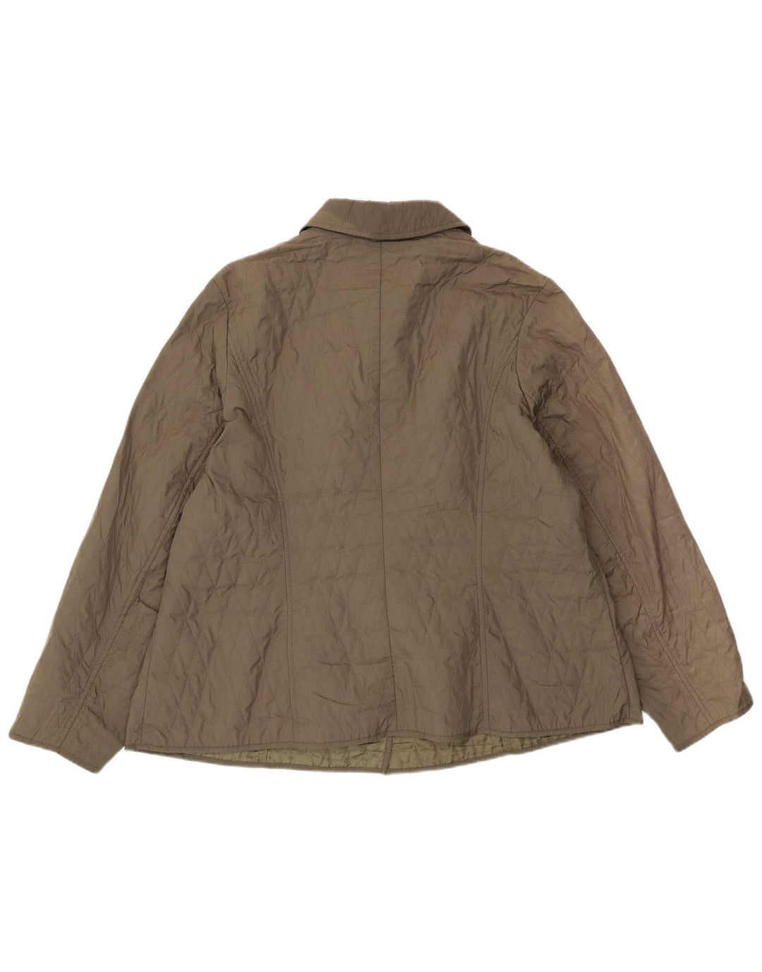 Marks & Spencer Quiltet jakke til kvinder UK 22 3XL Grøn Polyester