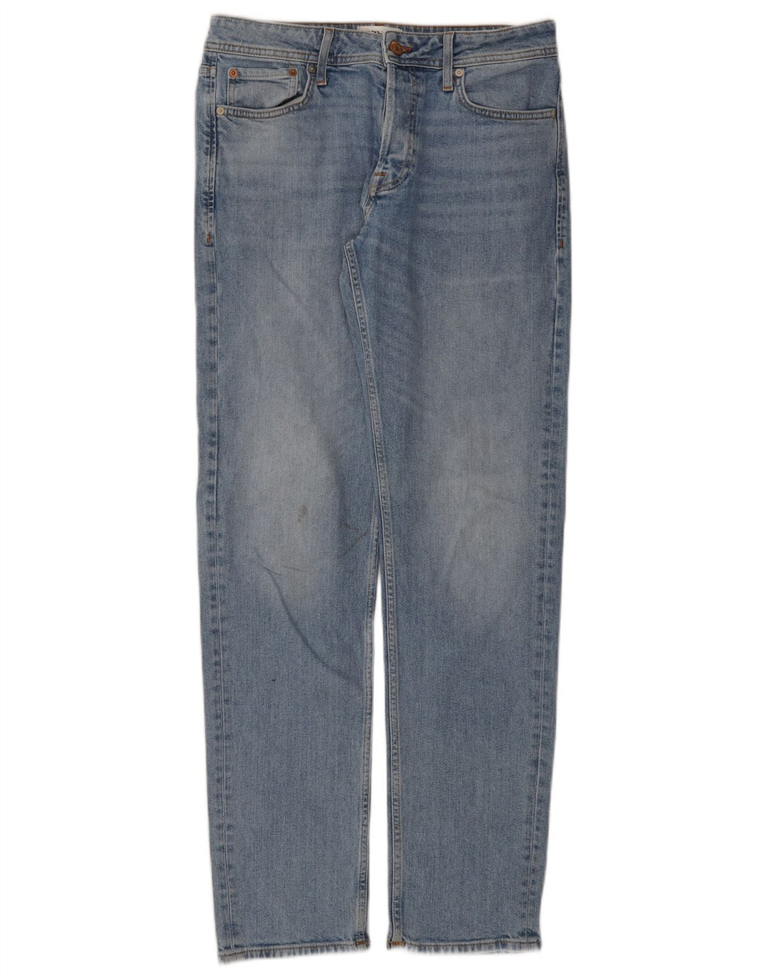 Jack & Jones Straight Jeans til mænd W31 L34 Blå bomuld