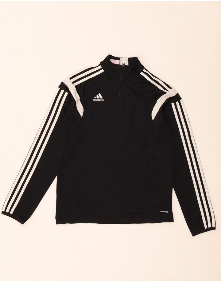 Adidas Boys Climalite Pullover Træningsdragt Top 11-12 år Stor Sort