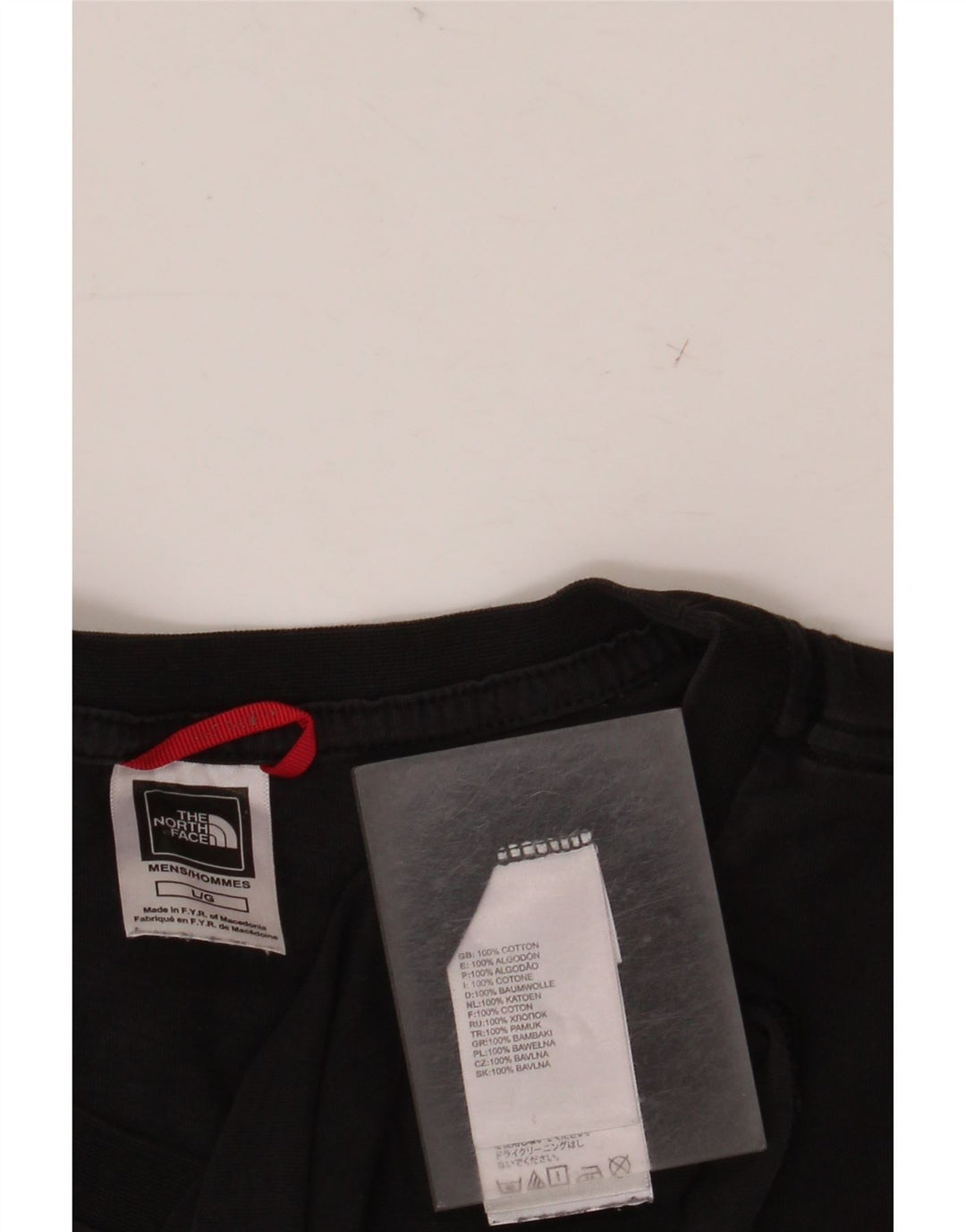 THE NORTH FACE Herre Grafisk T-Shirt Top Stor Sort Bomuld