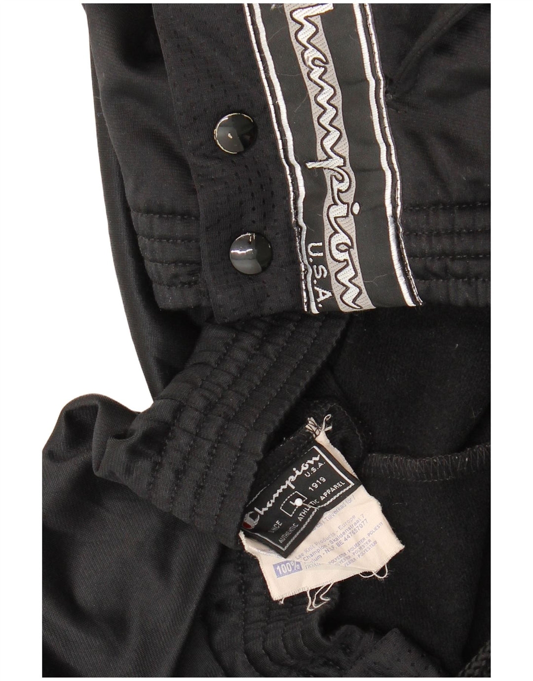 Champion Herre grafisk træningsdragt Bukser Large Sort Polyester
