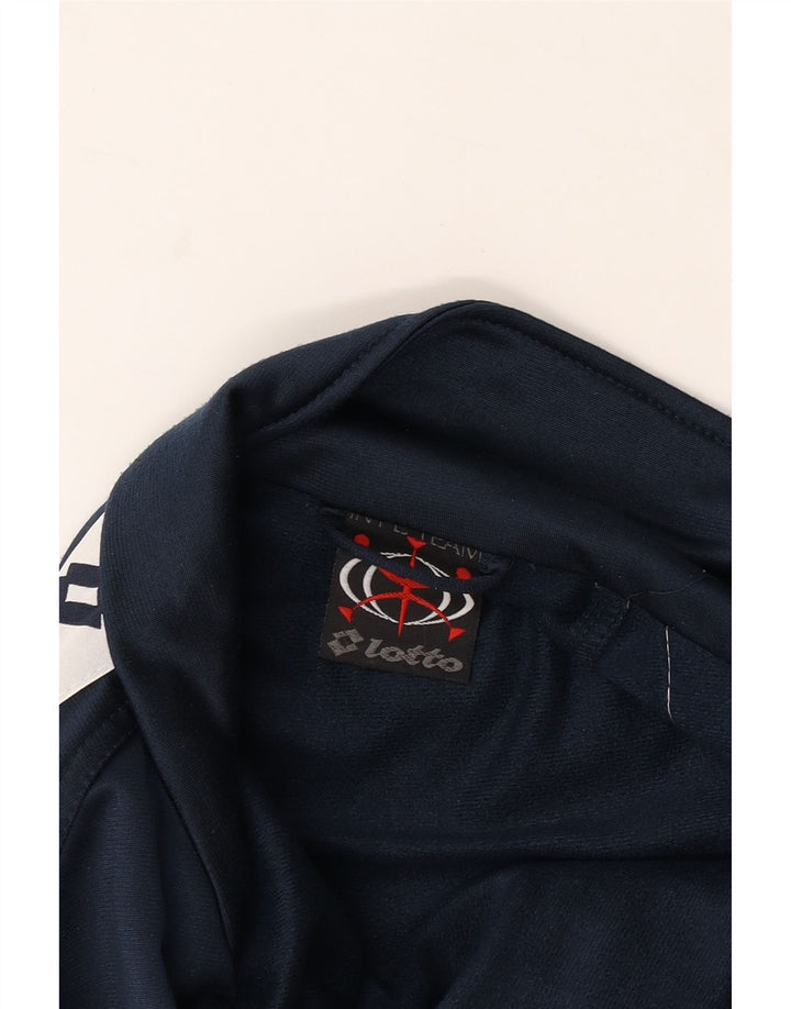 LOTTO Herre grafisk træningsdragt Topjakke XL Marineblå Colourblock