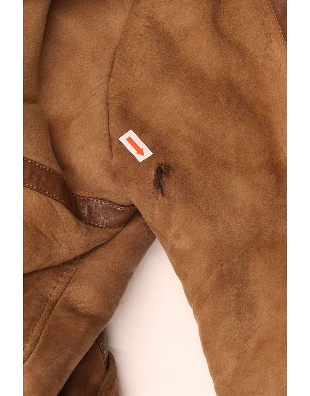 Vintage Dame Shearling Coat UK 14 Medium Brown