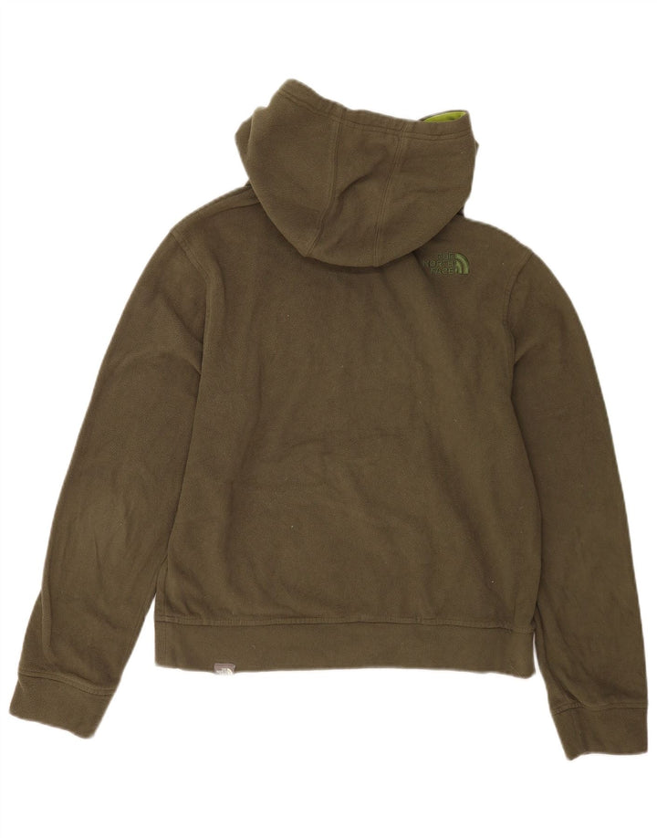 THE NORTH FACE Herre grafisk fleecetrøje med hætte Lille Khaki Polyester