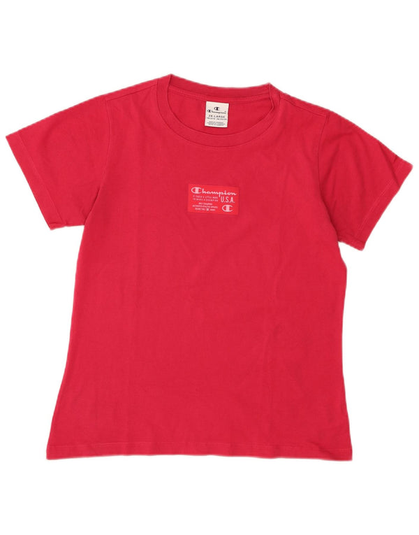 Champion Pige T-Shirt Top 15-16 År 2XL Rød