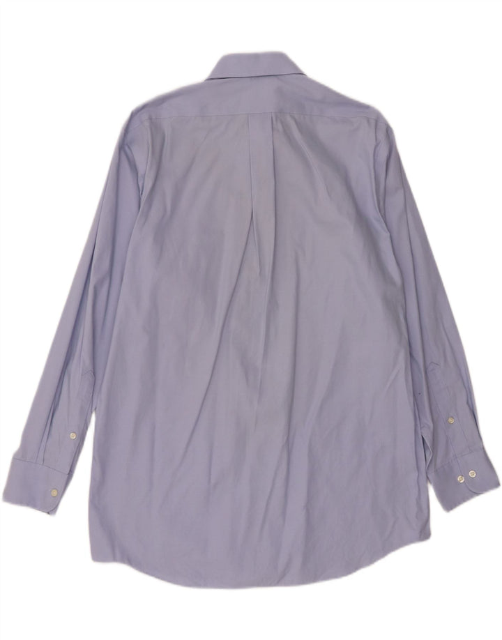 CHAPS Mens Classic Fit Shirt Size 15 1/2 Medium Blue Cotton Vintage Chaps and Second-Hand Chaps from Messina Hembry 