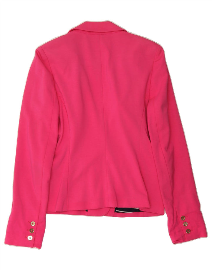 NAUTICA Womens 1 Button Blazer Jacket US 8 Medium Pink Vintage Nautica and Second-Hand Nautica from Messina Hembry 