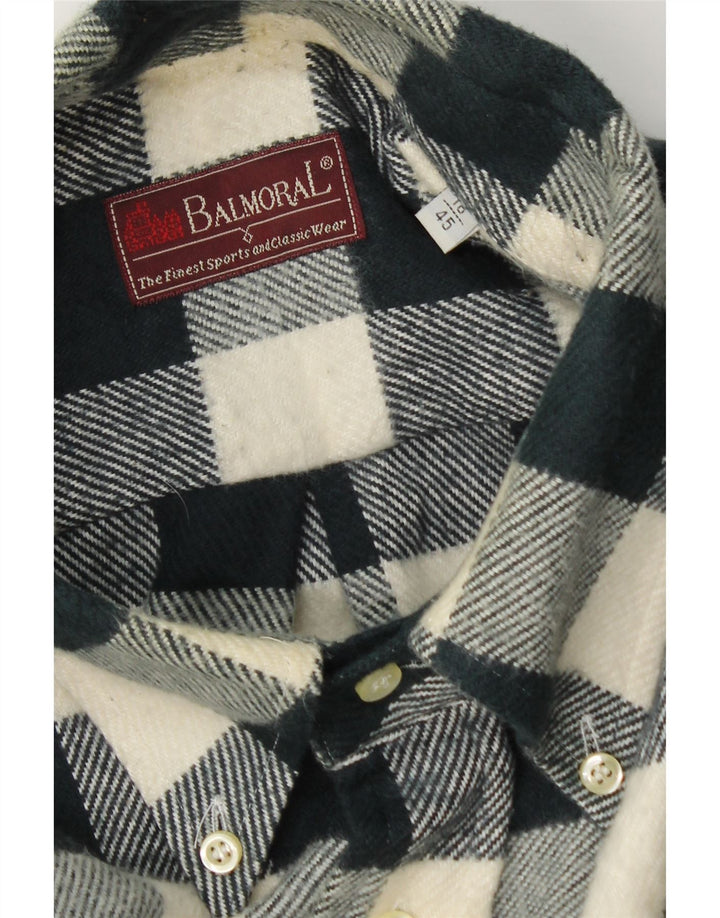 Balmoral Herre Flanellskjorte Str. 45 18 2XL Grøn Gingham