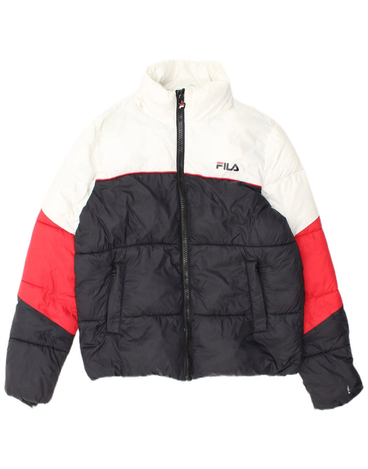 Fila Boys Polstret Hættejakke 15-16 år Flerfarvet Colourblock Nylon