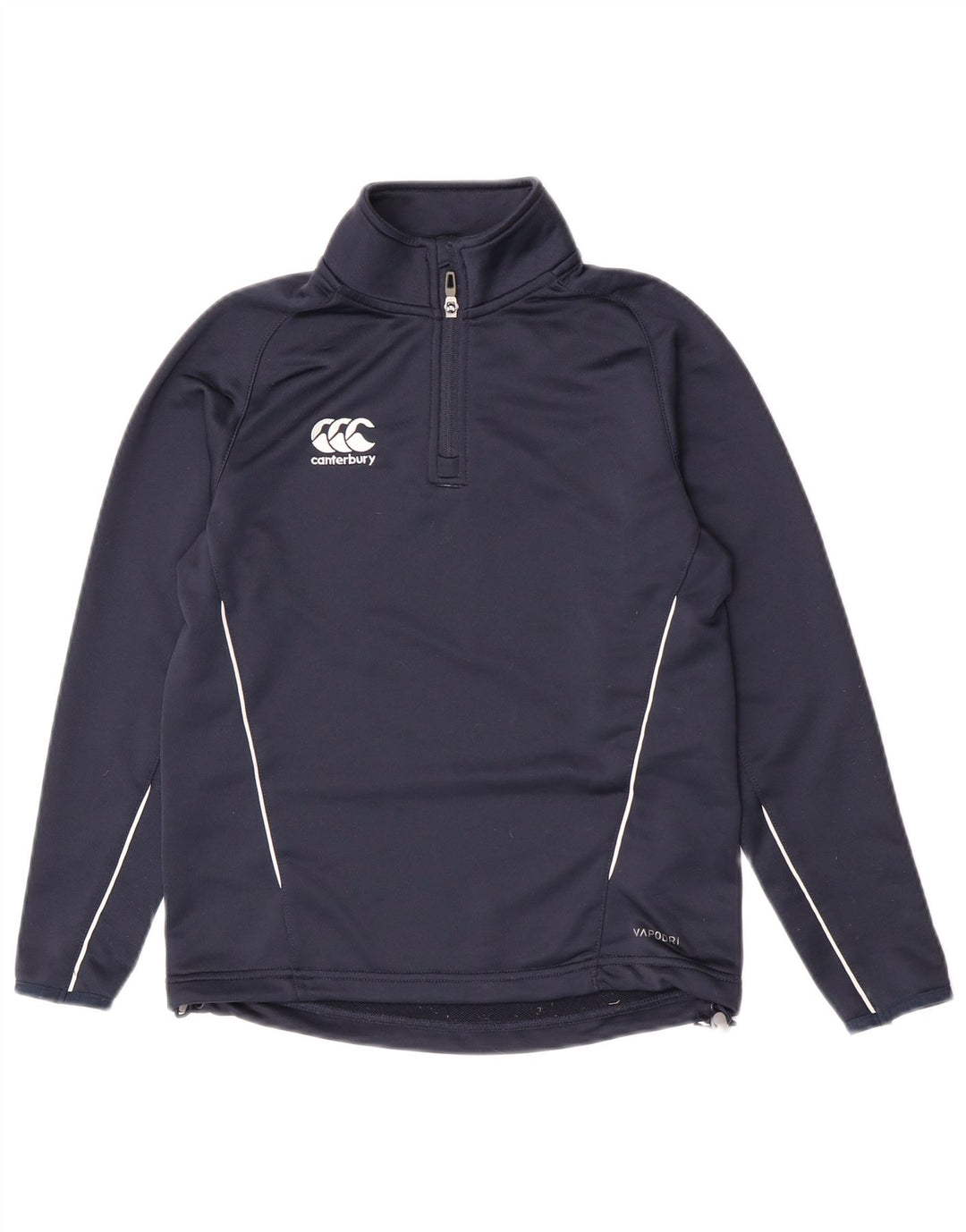 Canterbury Boys Zip Neck Sweatshirt Jumper 11-12 år Navy Blue Polyester