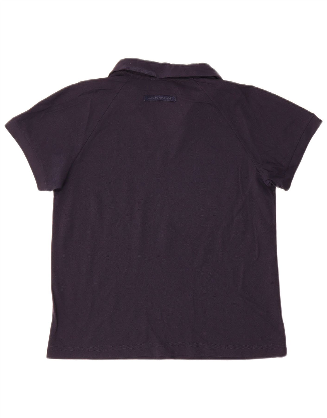 Armani Jeans Dame Polo Shirt UK 14 Medium Navy Blue