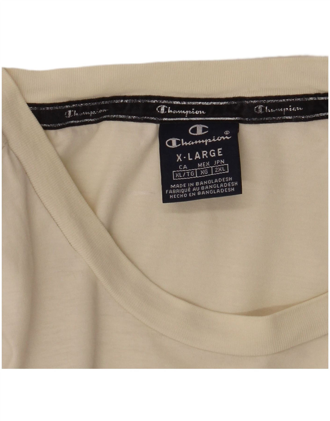 Champion Herre Grafisk T-Shirt Top XL Hvid
