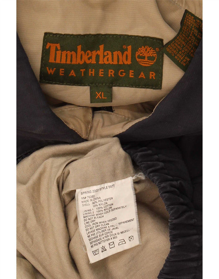 Timberland Herre Bomber Jacket UK 42 XL Navy Blue Polyester