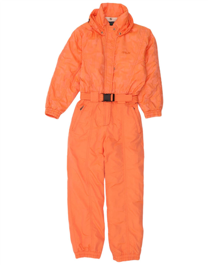 Fila Dame Ski Jumpsuit UK 12 Medium Orange