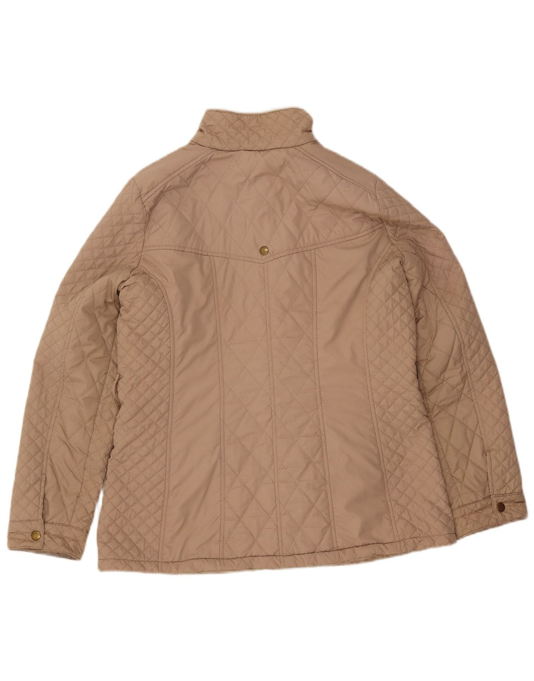 Wallis Petite Quilted Jacket til kvinder DK 14 Stor Beige Polyester