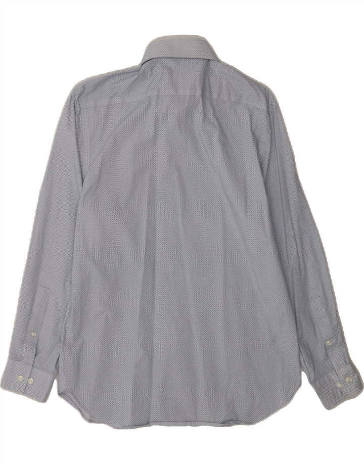 MICHAEL KORS Mens Slim Fit Shirt Size 15 1/2 Medium Blue Spotted Cotton Vintage Michael Kors and Second-Hand Michael Kors from Messina Hembry 