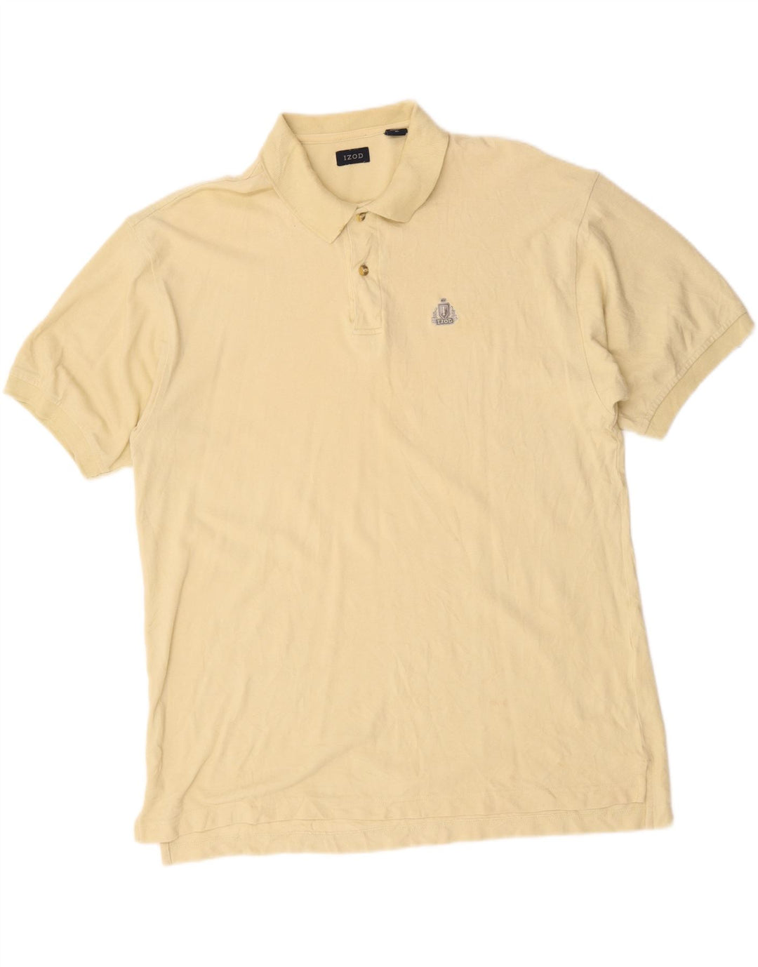 Izod Polo Shirt til mænd XL Gul bomuld