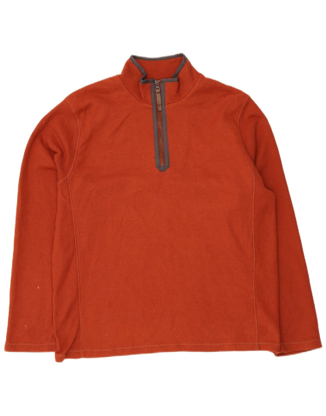 Mountain Warehouse Herre Zip Neck Sweatshirt Jumper Medium Brun Polyester
