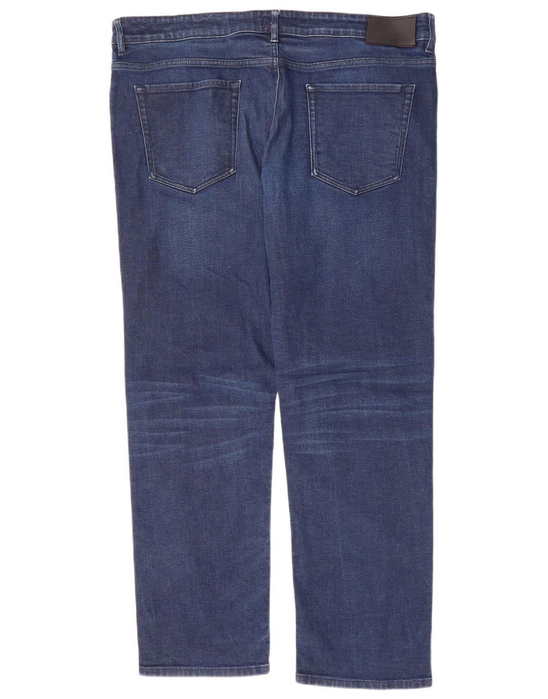 HUGO BOSS Straight jeans til mænd W40 L32 blå bomuld