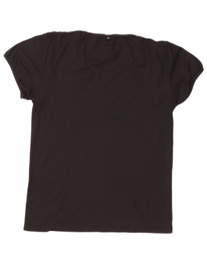 FILA T-shirt top til kvinder DK 14 Stor sort polyamid