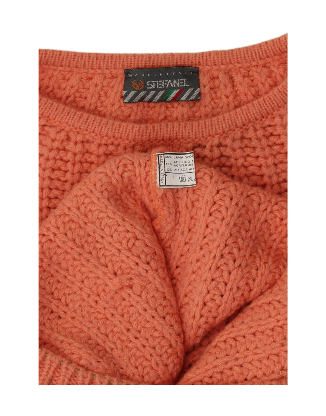 STEFANEL Womens Crew Neck Jumper Sweater UK 20 2XL Pink Wool