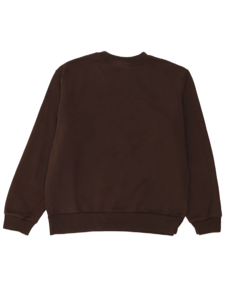 Lacoste Herre Classic Fit Sweatshirt Jumper Størrelse 5 Stor Brun Bomuld