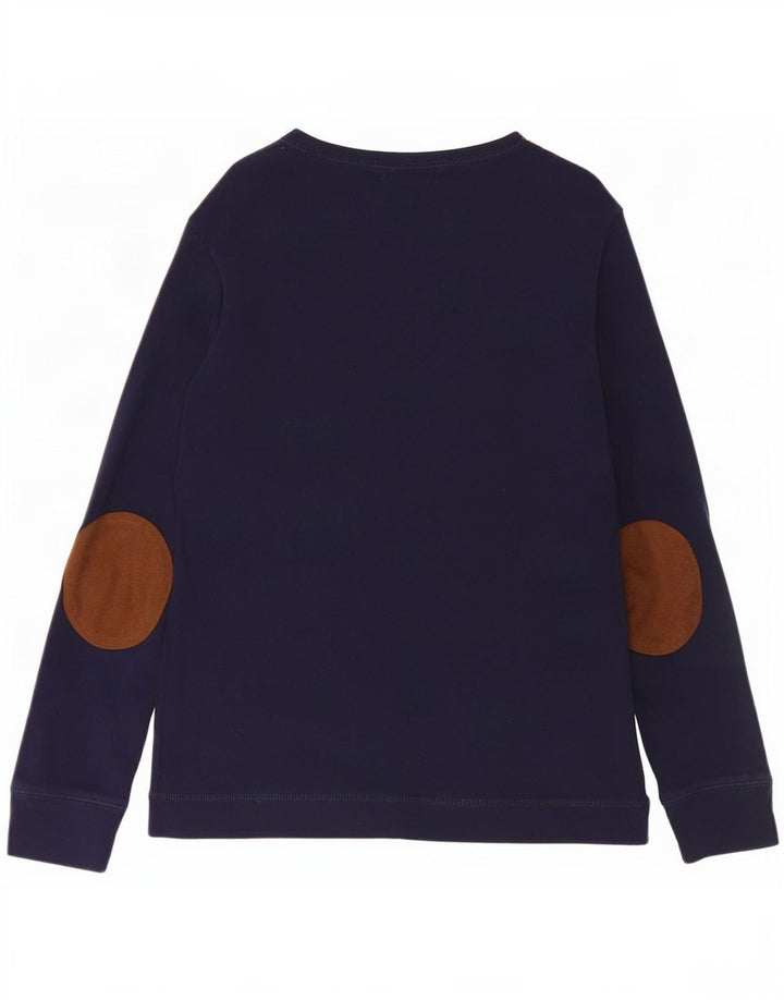 Ralph Lauren Dame Ride Top Langærmet UK 12 Medium Navy Blue
