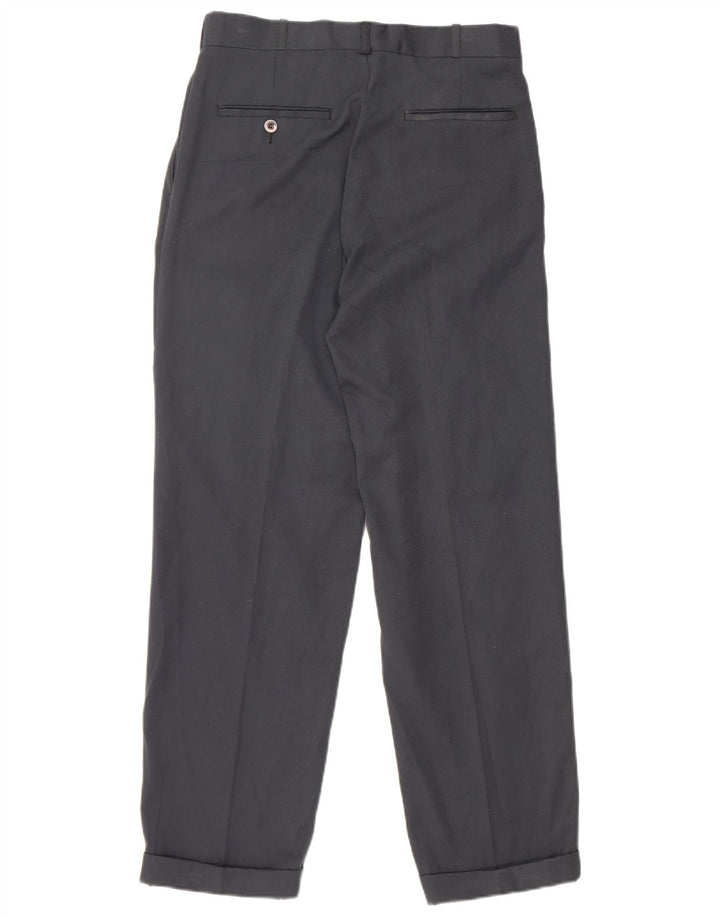 Farah Herre Pegged Suit Bukser W30 L28 Marineblå Polyester