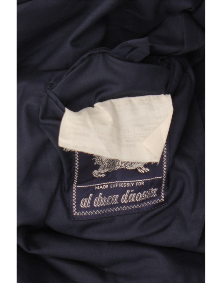 BURBERRYS Blazerjakke til mænd med 2 knapper UK 56 XL Marineblå polyester