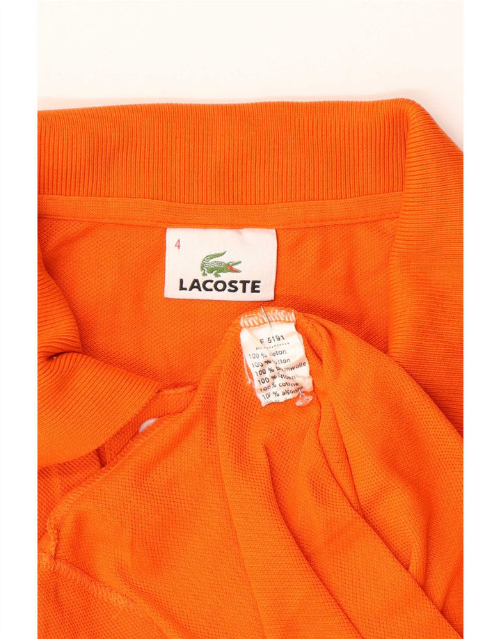 Lacoste herre poloskjorte str. 4 Medium Orange bomuld