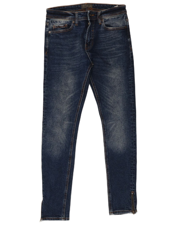 Zara Herre Skinny Jeans EU 38 Small W30 L29 Blå Bomuld