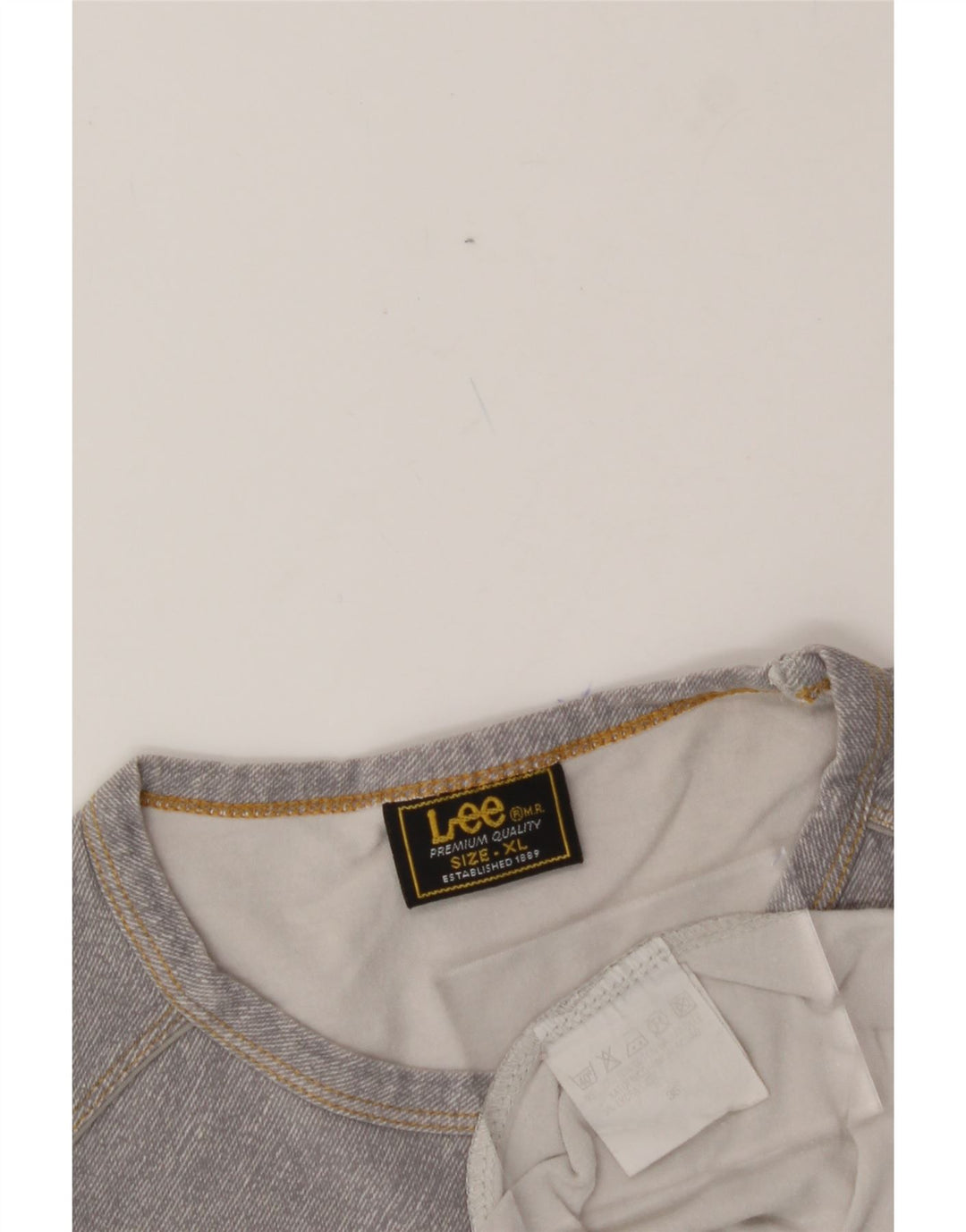 LEE Womens T-Shirt Top UK 18 XL Grey Cotton Vintage Lee and Second-Hand Lee from Messina Hembry 
