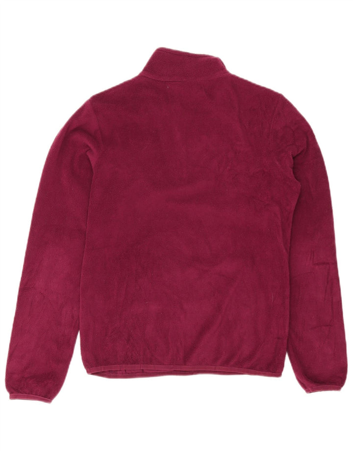 Kappa Fleece Jumper med lynlås til kvinder UK 14 Medium Lilla Polyester