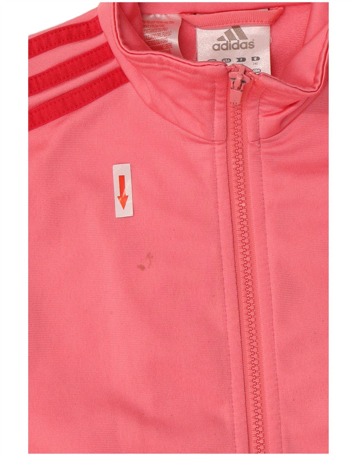 Adidas Pige Træningsdragt Topjakke 9-10 År Pink Polyester