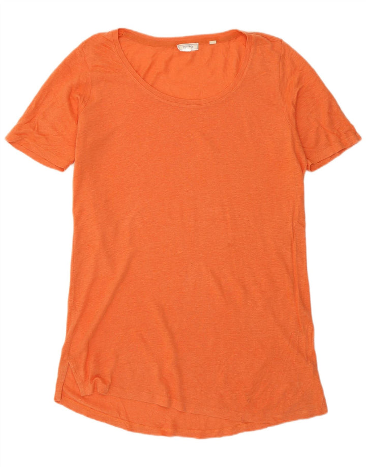 Fat Face Dame Oversized T-Shirt Top UK 10 Small Orange