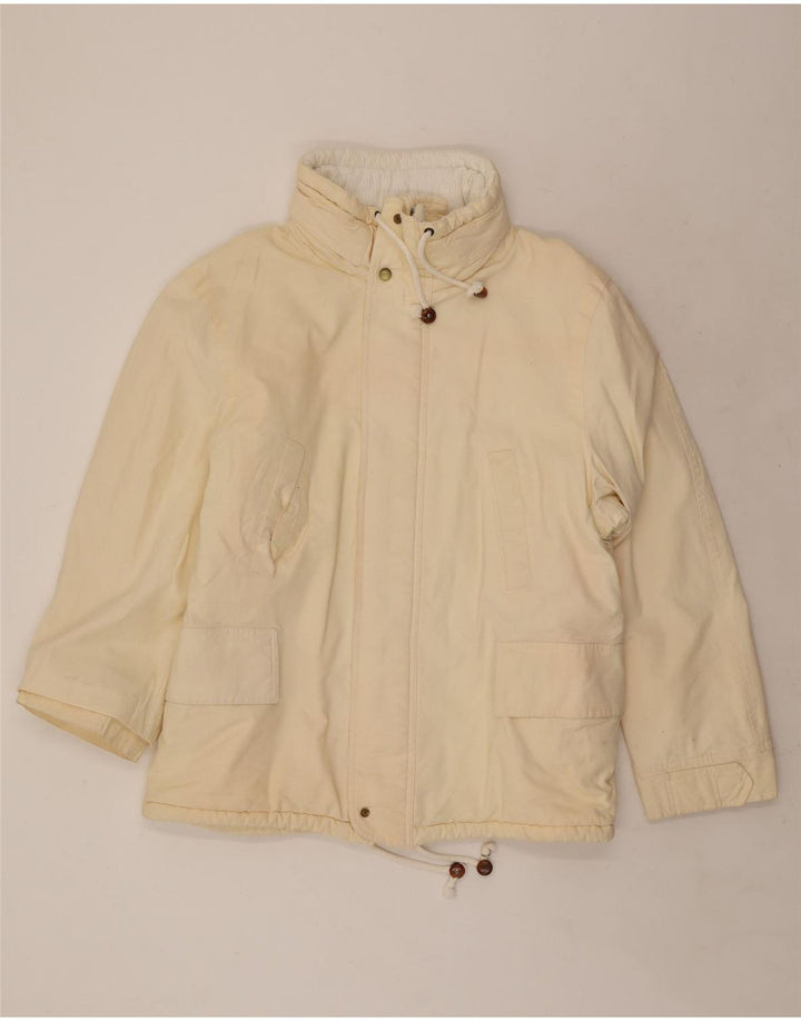 Ocean Star Herre Hooded Utility Jacket IT 54 2XL Off White Bomuld
