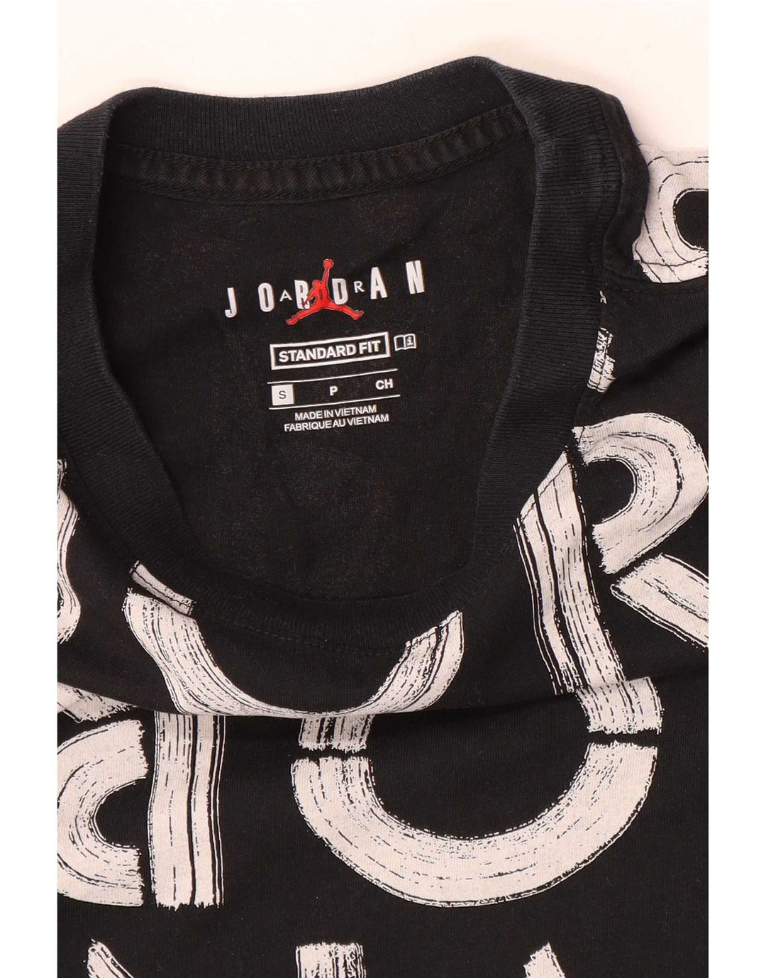 Jordan Herre Standard Fit Grafisk T-Shirt Top Lille Sort