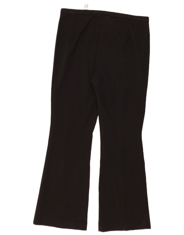 Zara Dame Bootcut Casual Bukser XL W32 L33 Sort Polyester