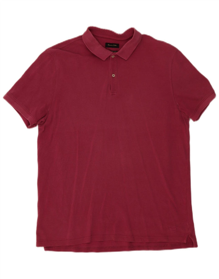 Massimo Dutti Herre poloshirt Medium Pink