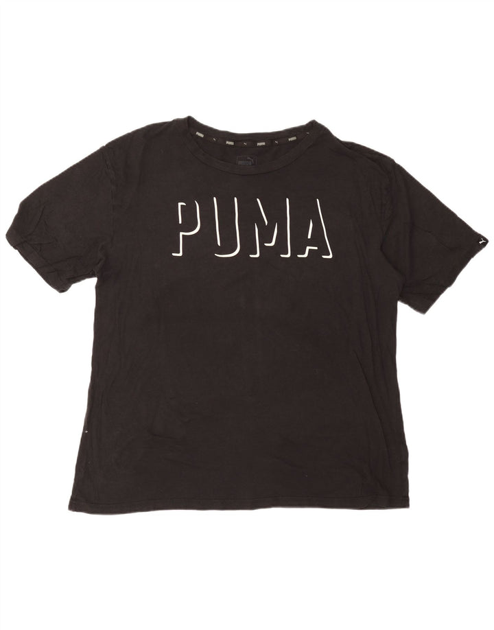 PUMA Oversized grafisk T-shirt top til kvinder DK 16 Large Sort