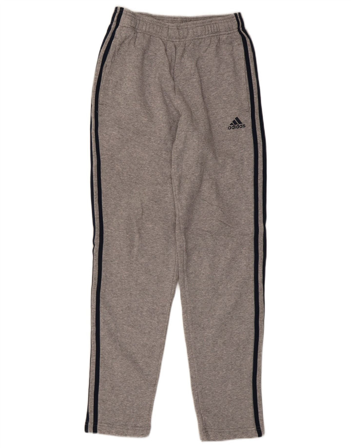 ADIDAS Mens Tracksuit Trousers Small  Grey Cotton
