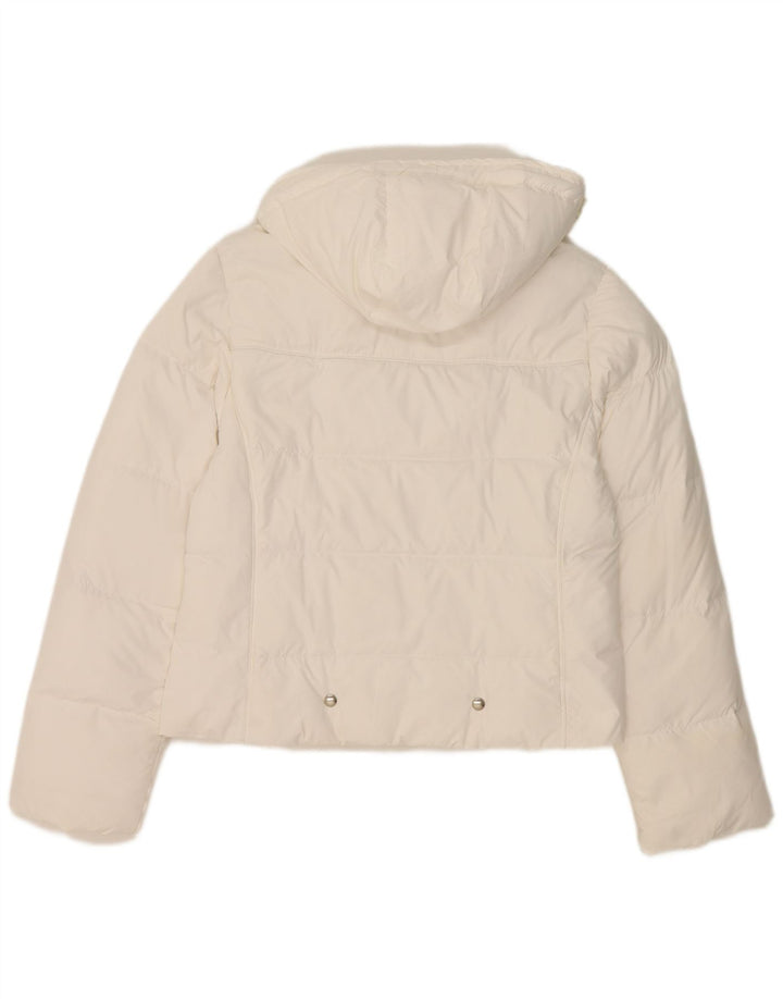 Champion, polstret hættejakke til kvinder, UK 14 Medium White Polyester
