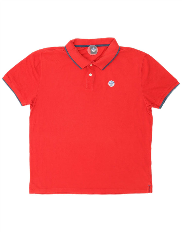 North Sails Herre Polo Shirt 2XL Rød Bomuld