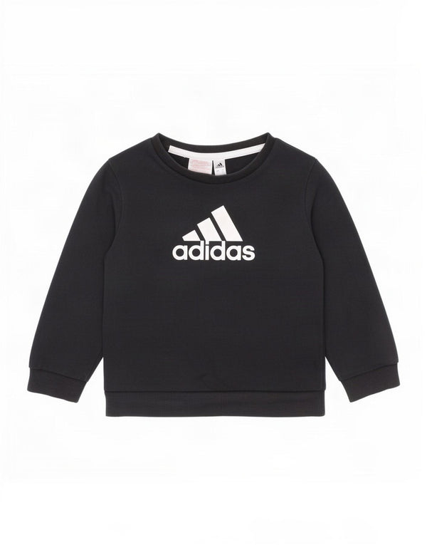 Adidas Boys Graphic Sweatshirt Jumper 2-3 år Sort